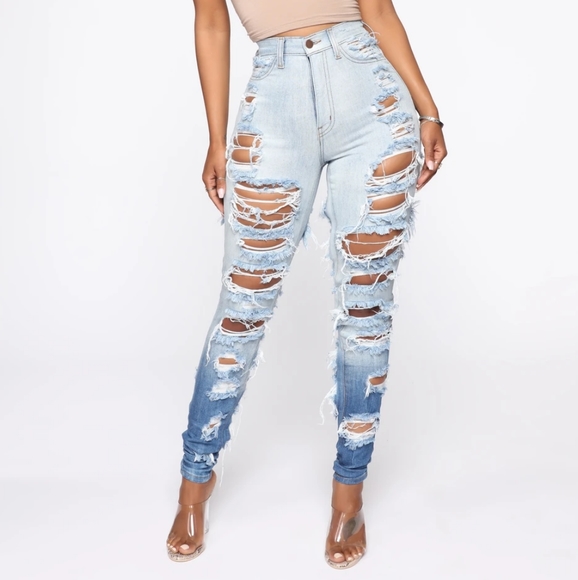 Fashion Nova Denim - Sexy shredded jeans